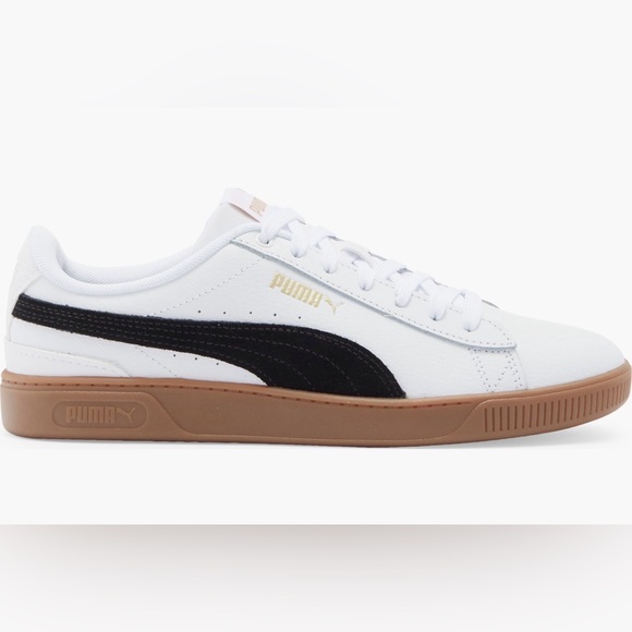 Puma Shoes - Puma Vikky Platform White Black Gum Women's Sneaker